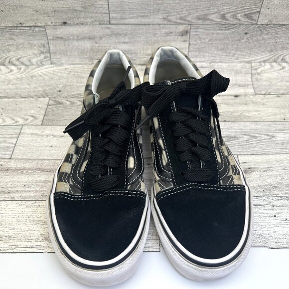 VANS‎ Off The Wall Canvas B&W Checkerboard Sneaker (Men Size 6, Women Size 7.5) - Picture 2 of 11